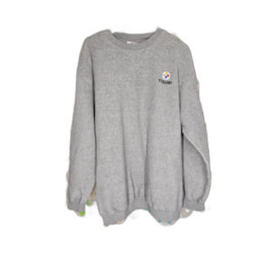 Y2K Vintage Gray Oversized Pittsburgh Steelers Sweater XL